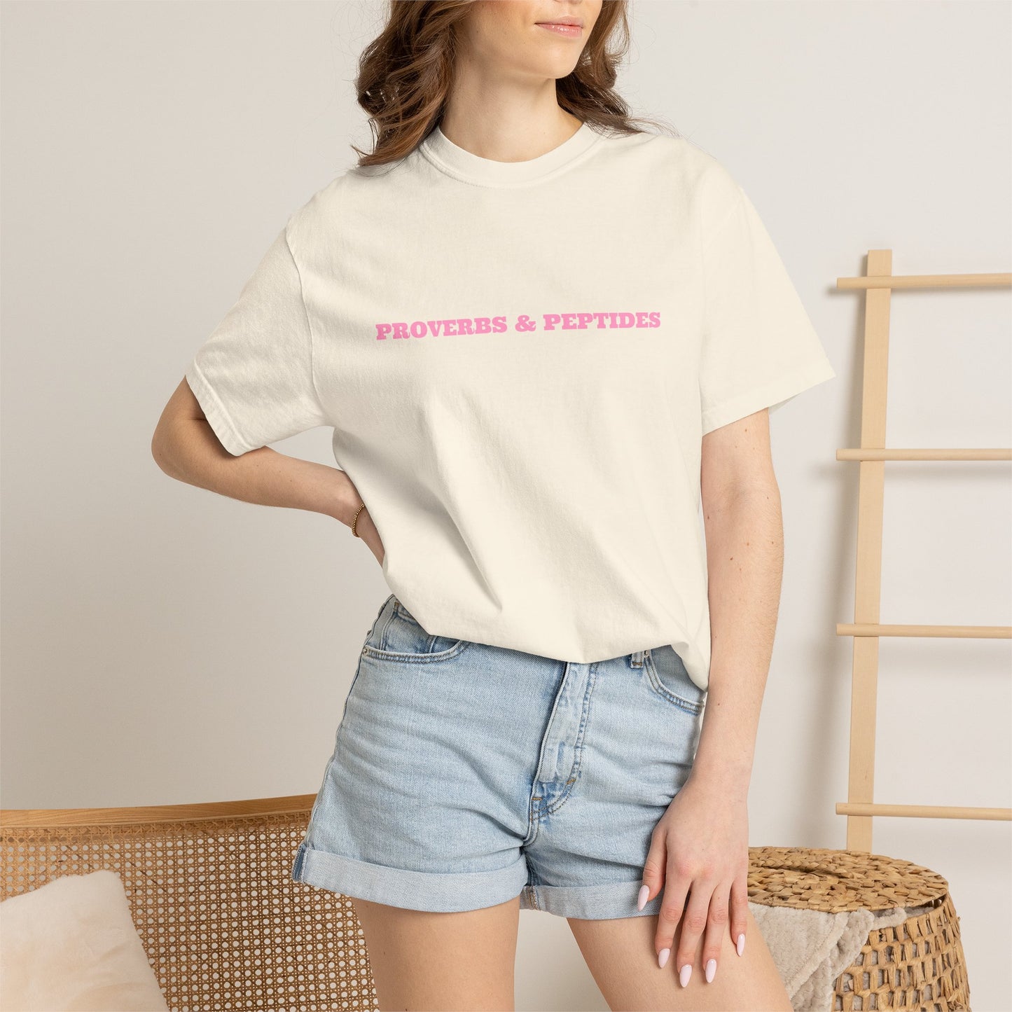 Proverbs & Peptides Graphic T-Shirt — Soft Vintage Wellness Tee
