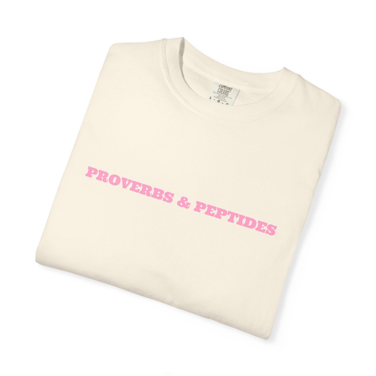 Proverbs & Peptides Graphic T-Shirt — Soft Vintage Wellness Tee