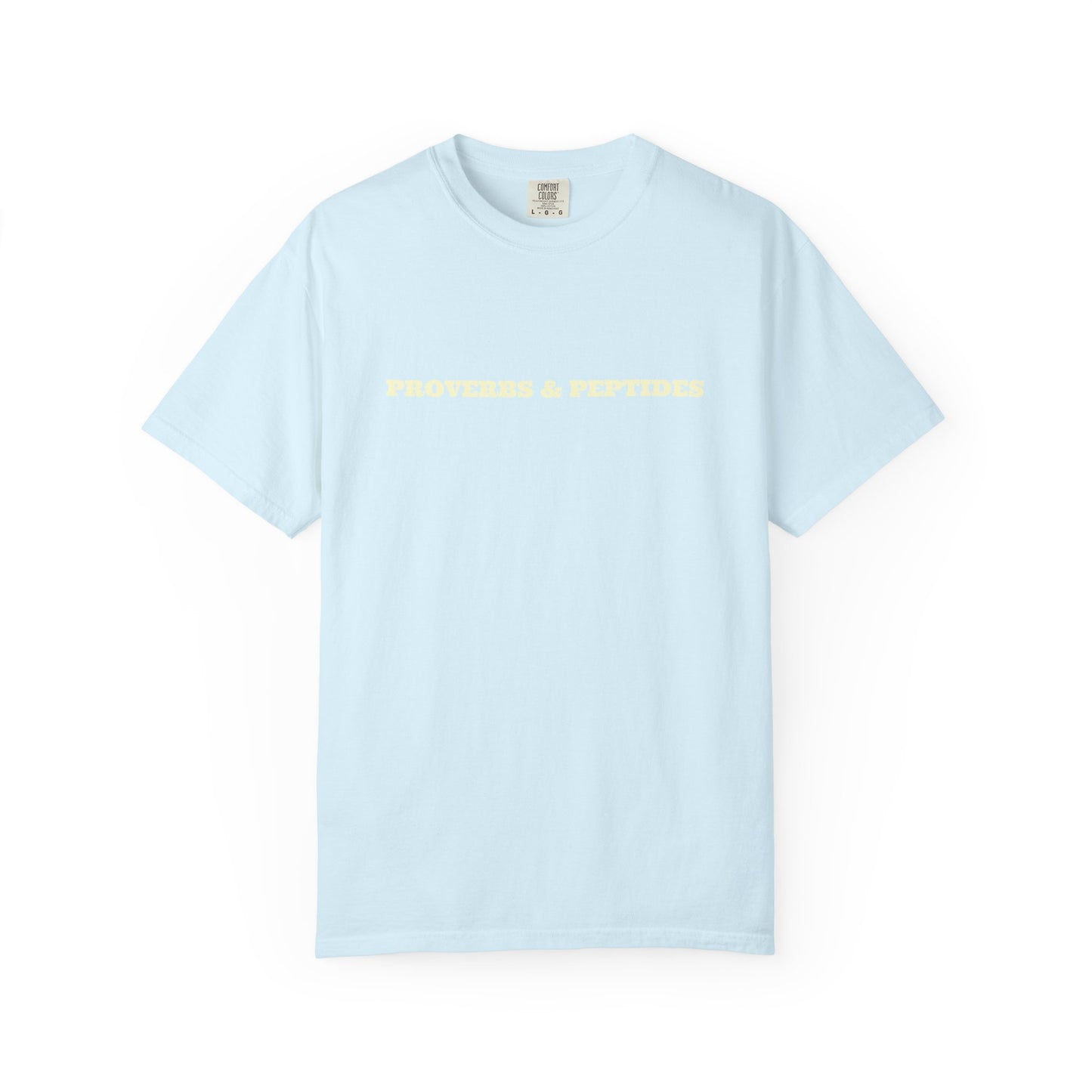 Proverbs & Peptides Graphic T-Shirt — Soft Vintage Wellness Tee