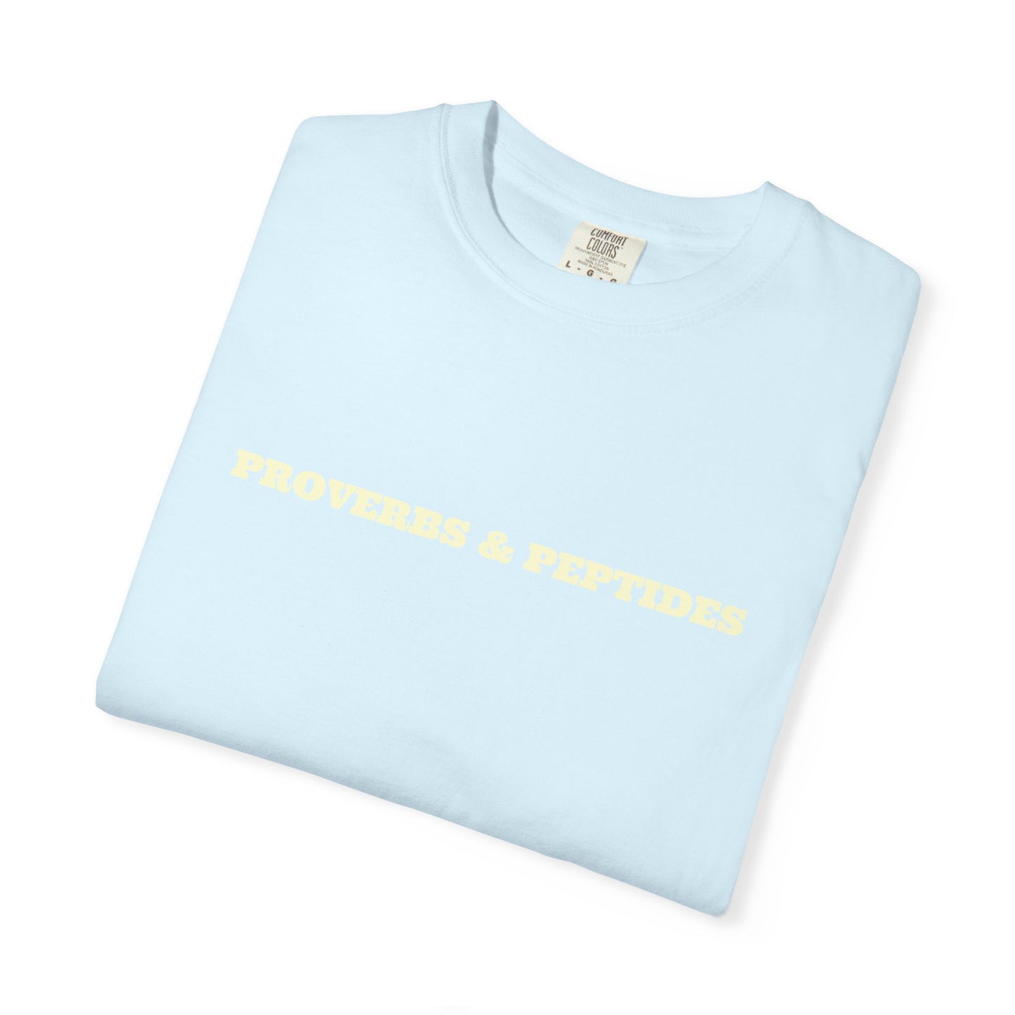 Proverbs & Peptides Graphic T-Shirt — Soft Vintage Wellness Tee