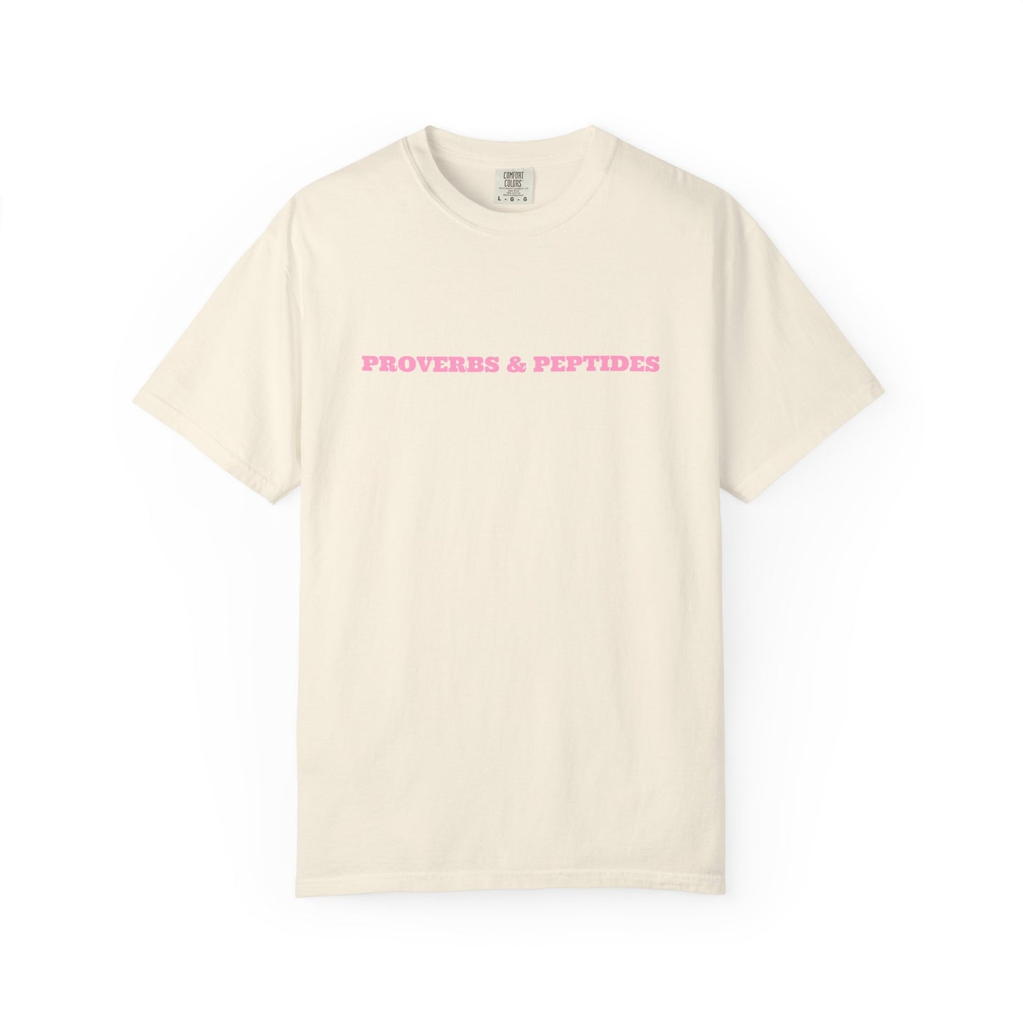 Proverbs & Peptides Graphic T-Shirt — Soft Vintage Wellness Tee